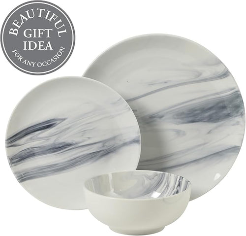 Ceramic Dinnerware Set – Plates and Bowls, Durable Ceramic Kitchen Dinner Set 16..1